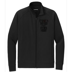 Fathers Day Its Not A Dad Bod Its A Father Figure Gift Stretch Full-Zip Cadet Jacket