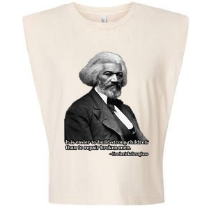 Frederick Douglass Inspirational Quote Black History Month Garment-Dyed Women's Muscle Tee