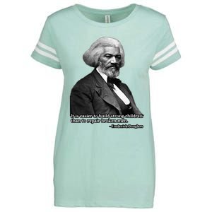 Frederick Douglass Inspirational Quote Black History Month Enza Ladies Jersey Football T-Shirt