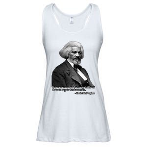 Frederick Douglass Inspirational Quote Black History Month Ladies Essential Flowy Tank