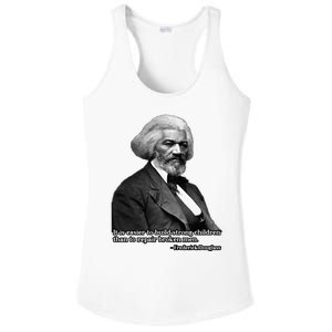 Frederick Douglass Inspirational Quote Black History Month Ladies PosiCharge Competitor Racerback Tank