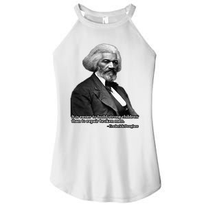 Frederick Douglass Inspirational Quote Black History Month Women's Perfect Tri Rocker Tank