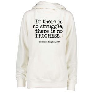 Frederick Douglass Inspirational Quote Cool Gift Black History Month Gift Womens Funnel Neck Pullover Hood