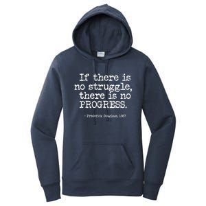 Frederick Douglass Inspirational Quote Cool Gift Black History Month Gift Women's Pullover Hoodie