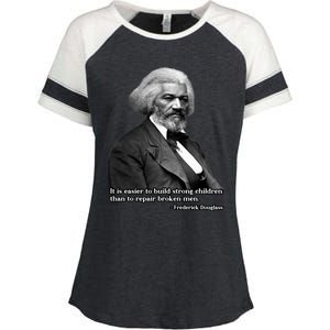 Frederick Douglass Inspirational Quote Black History Month Funny Gift Enza Ladies Jersey Colorblock Tee