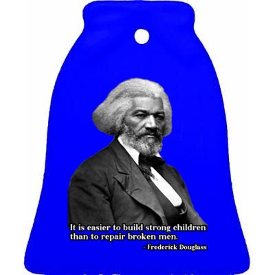 Frederick Douglass Inspirational Quote Black History Month Funny Gift Ceramic Bell Ornament