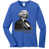 Frederick Douglass Inspirational Quote Black History Month Funny Gift Ladies Long Sleeve Shirt