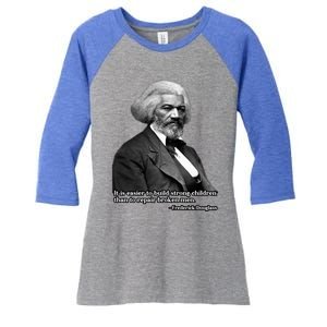 Frederick Douglass Inspirational Quote Black History Month Funny Gift Women's Tri-Blend 3/4-Sleeve Raglan Shirt