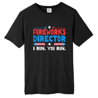 Fireworks Director I Run You Run 4th Of July Independence Tall Fusion ChromaSoft Performance T-Shirt