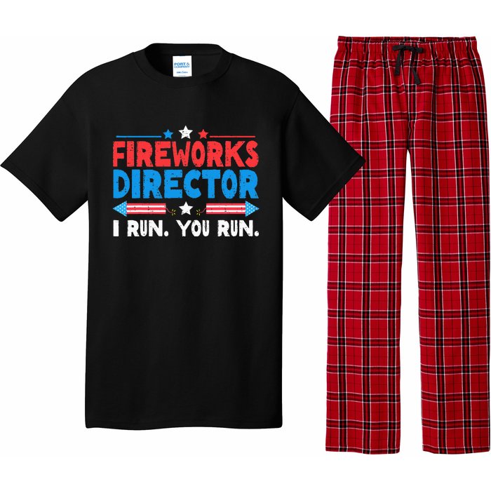 Fireworks Director I Run You Run 4th Of July Independence Pajama Set