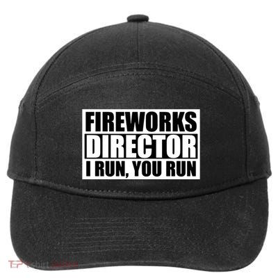 Fireworks Director I Run You Run 7-Panel Snapback Hat