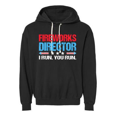 Fireworks Director I Run You Run Garment-Dyed Fleece Hoodie