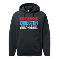 Fireworks Director I Run You Run Performance Fleece Hoodie