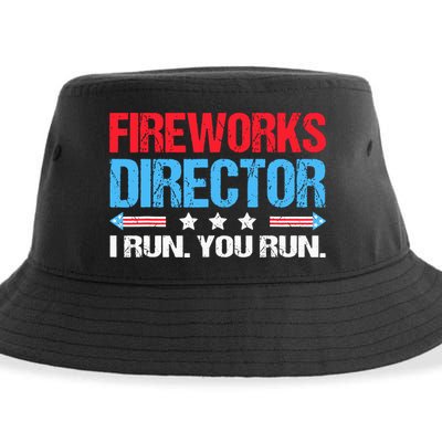 Fireworks Director I Run You Run Sustainable Bucket Hat