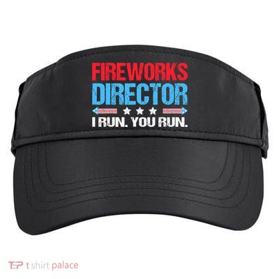 Fireworks Director I Run You Run Adult Drive Performance Visor