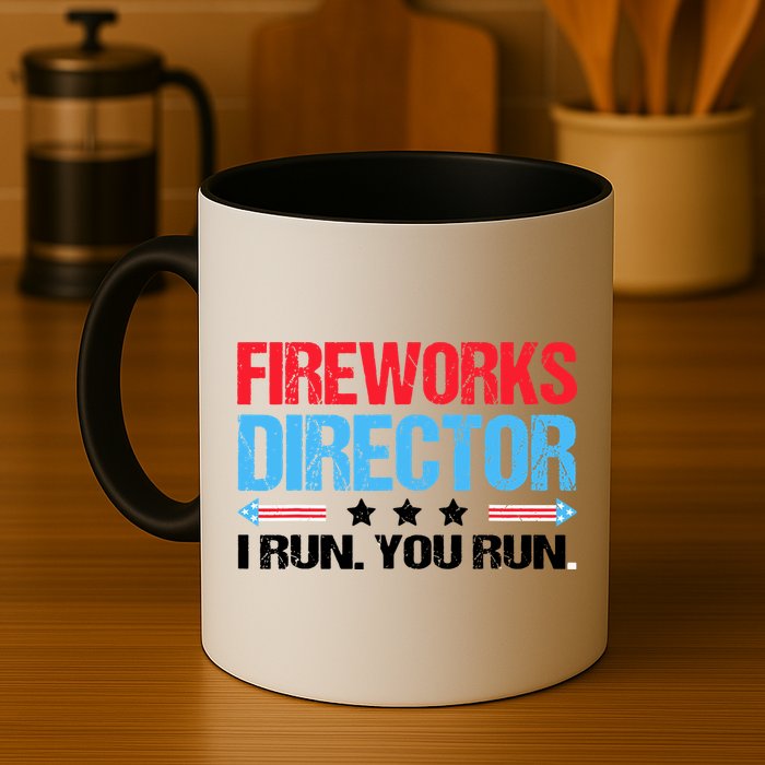 Fireworks Director I Run You Run Mug