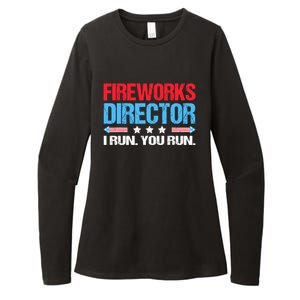 Fireworks Director I Run You Run Womens CVC Long Sleeve Shirt