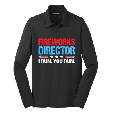 Fireworks Director I Run You Run Silk Touch Performance Long Sleeve Polo