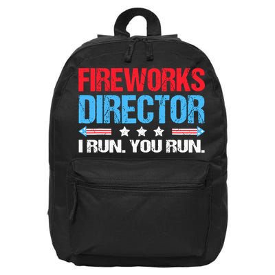 Fireworks Director I Run You Run 16 in Basic Backpack