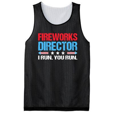 Fireworks Director I Run You Run Mesh Reversible Basketball Jersey Tank