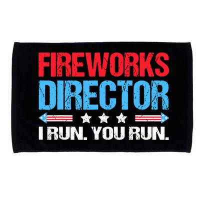 Fireworks Director I Run You Run Microfiber Hand Towel