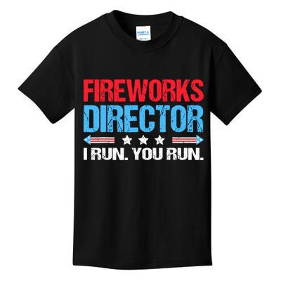 Fireworks Director I Run You Run Kids T-Shirt