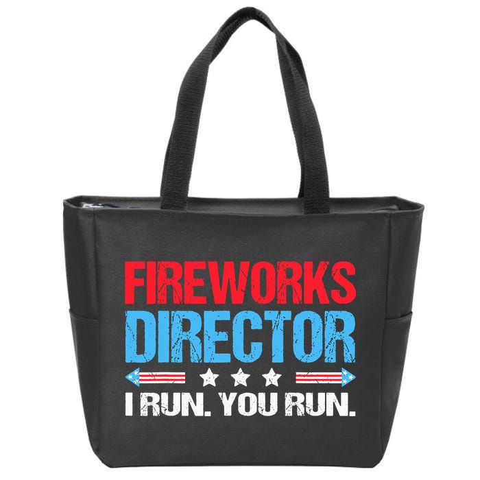 Fireworks Director I Run You Run Zip Tote Bag