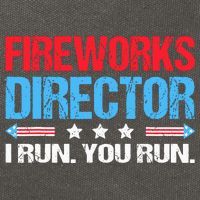 Fireworks Director I Run You Run Cotton Canvas Backpack