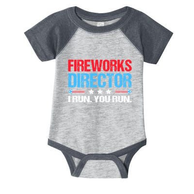 Fireworks Director I Run You Run Infant Baby Jersey Bodysuit