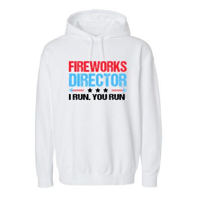 Fireworks Director I Run You Run Garment-Dyed Fleece Hoodie