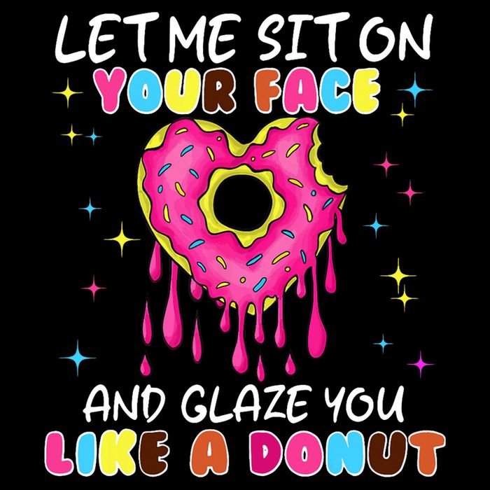 Funny Donut Inappropriate For Adult Humor V-Neck T-Shirt