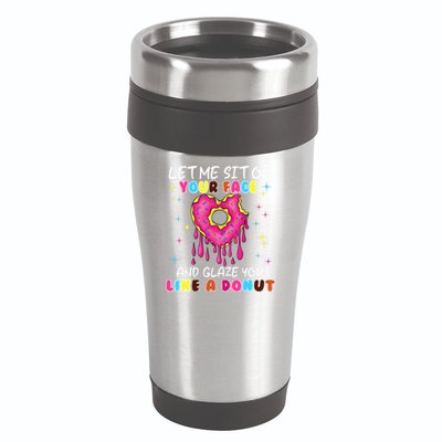 Funny Donut Inappropriate For Adult Humor 16oz Travel Tumbler