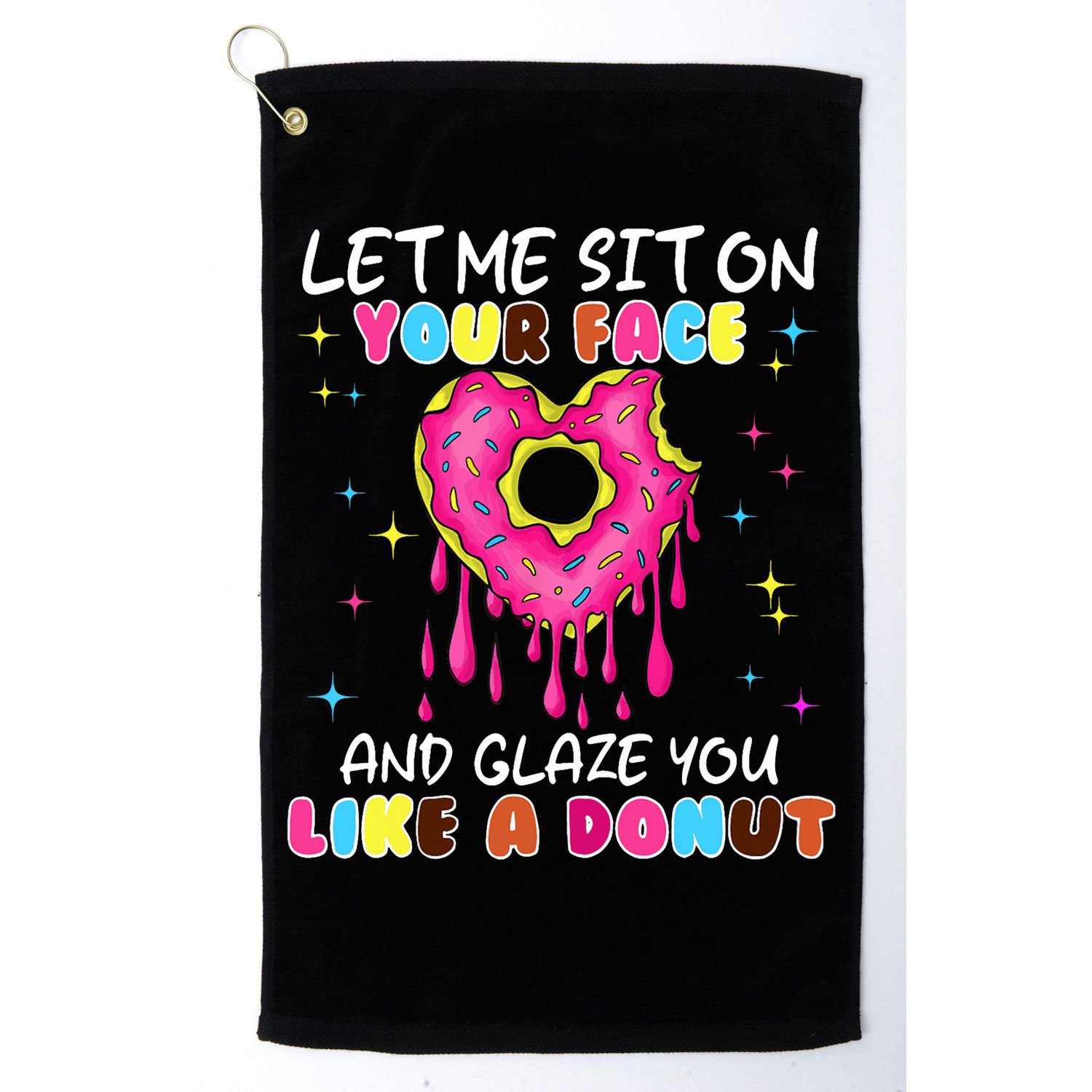 Funny Donut Inappropriate For Adult Humor Golf Towel