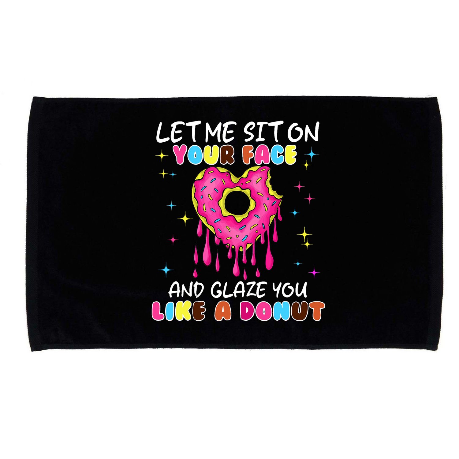 Funny Donut Inappropriate For Adult Humor Microfiber Hand Towel