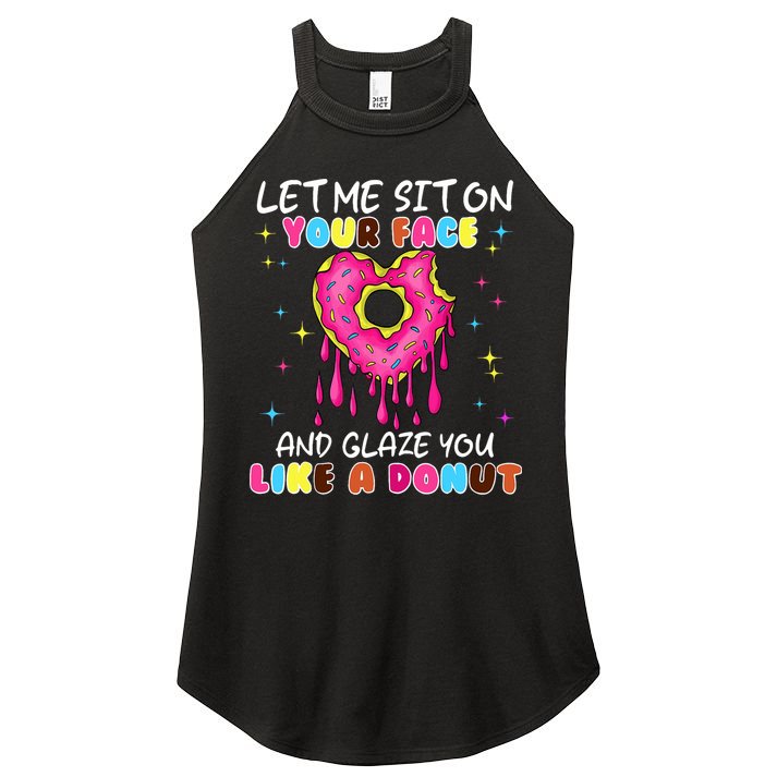 Funny Donut Inappropriate For Adult Humor Women's Perfect Tri Rocker Tank
