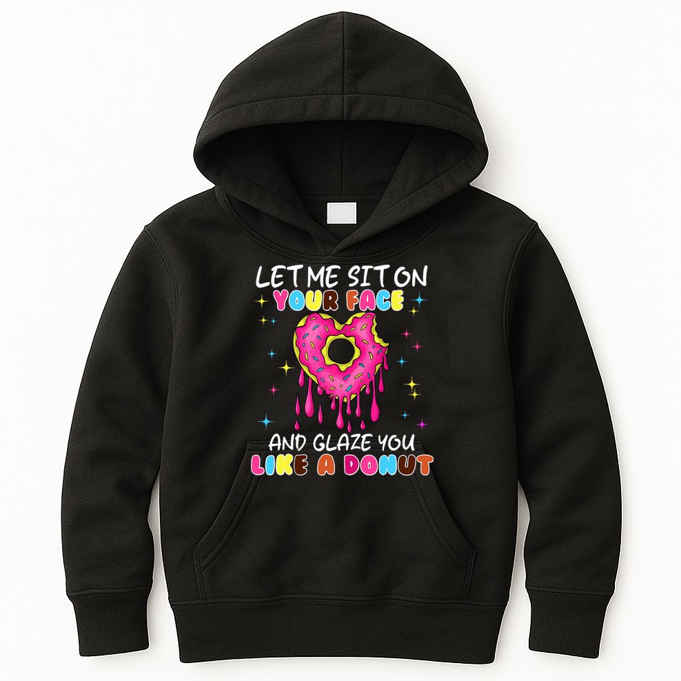 Funny Donut Inappropriate For Adult Humor Kids Hoodie