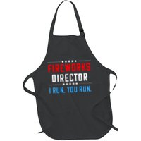 Fireworks Director I Run You Run Full-Length Apron With Pockets