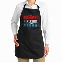 Fireworks Director I Run You Run Full-Length Apron With Pockets