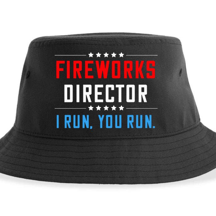 Fireworks Director I Run You Run Sustainable Bucket Hat