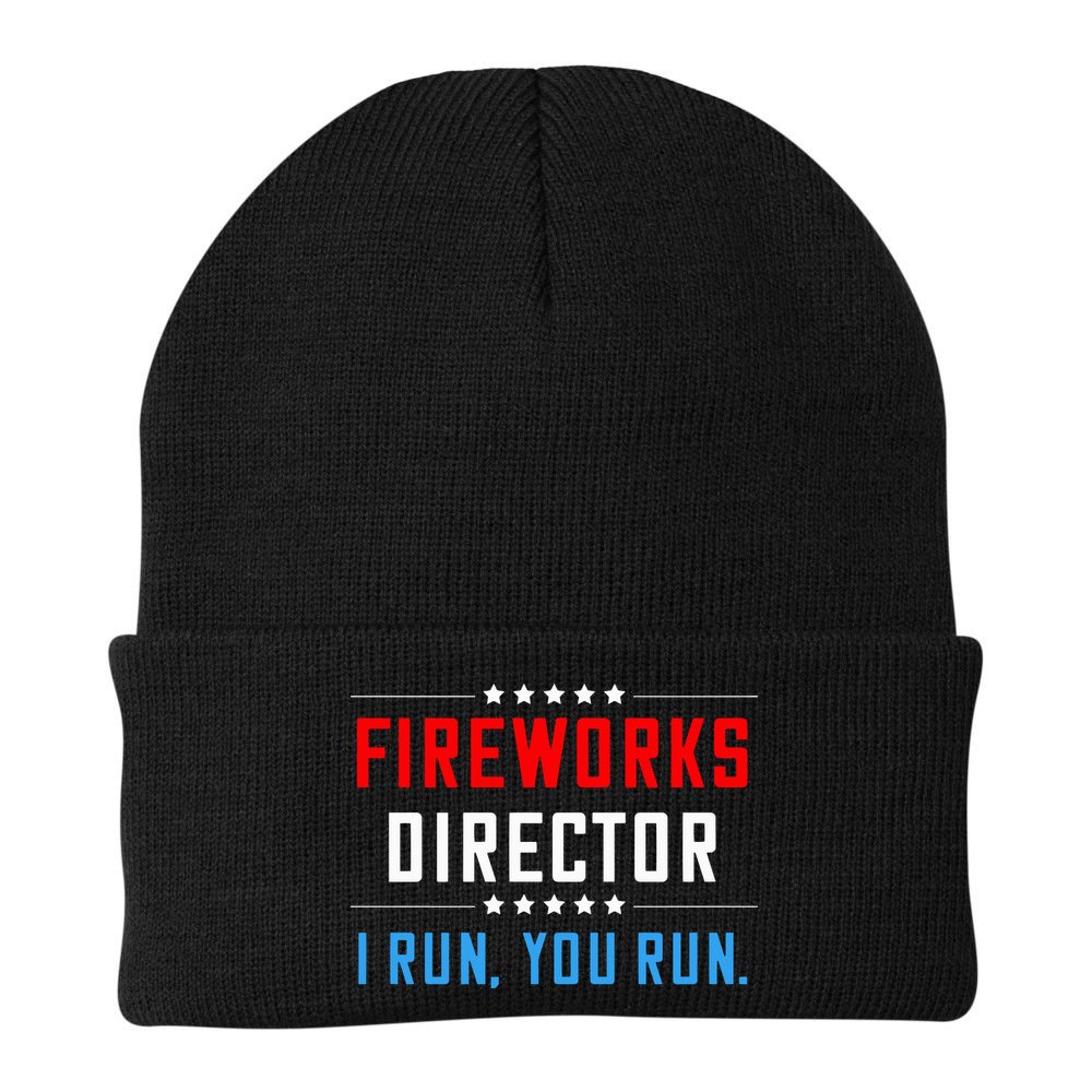 Fireworks Director I Run You Run Beanie