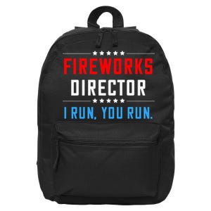 Fireworks Director I Run You Run 16 in Basic Backpack