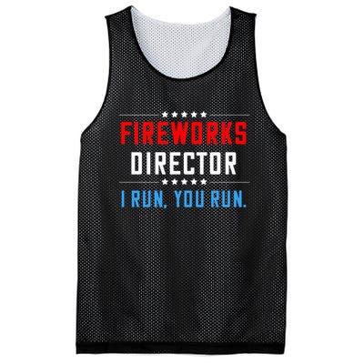 Fireworks Director I Run You Run Mesh Reversible Basketball Jersey Tank