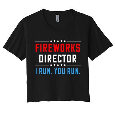 Fireworks Director I Run You Run Crop Top