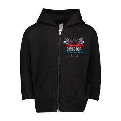 Fireworks Director I Run You Run Toddler Zip Fleece Hoodie