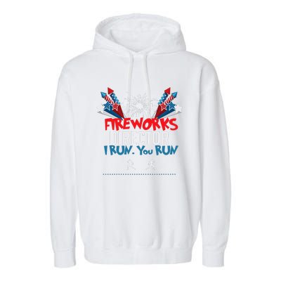 Fireworks Director I Run You Run Garment-Dyed Fleece Hoodie