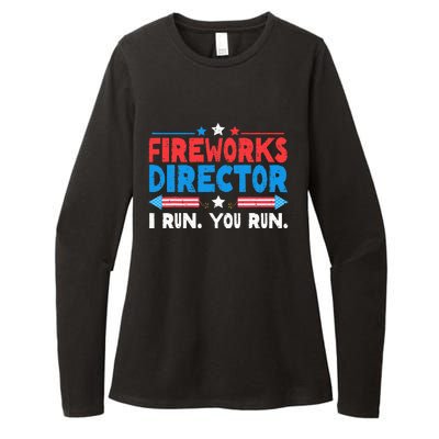 Fireworks Director I Run You Run 4th Of July Womens CVC Long Sleeve Shirt