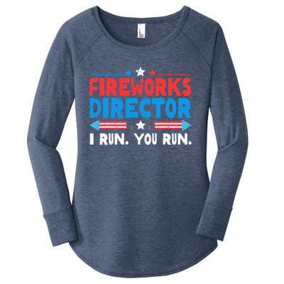 Fireworks Director I Run You Run 4th Of July Women's Perfect Tri Tunic Long Sleeve Shirt