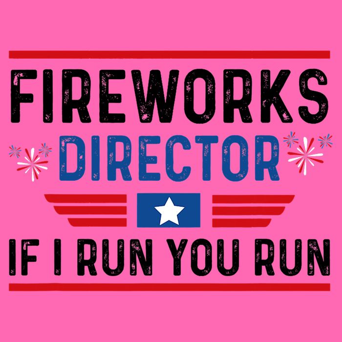 Fireworks Director If I Run You Run 4th Of July Stripe Pom Pom Beanie