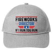 Fireworks Director If I Run You Run 4th Of July 7-Panel Snapback Hat