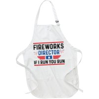 Fireworks Director If I Run You Run 4th Of July Apron